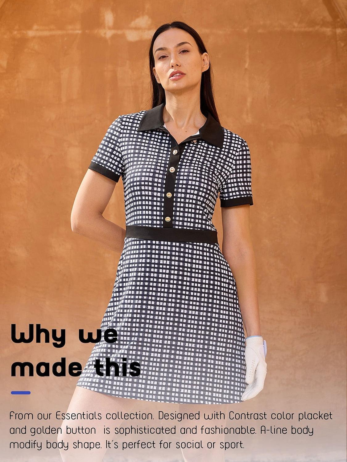 More Than Basic Short Sleeve A-Line Dress UPF50+