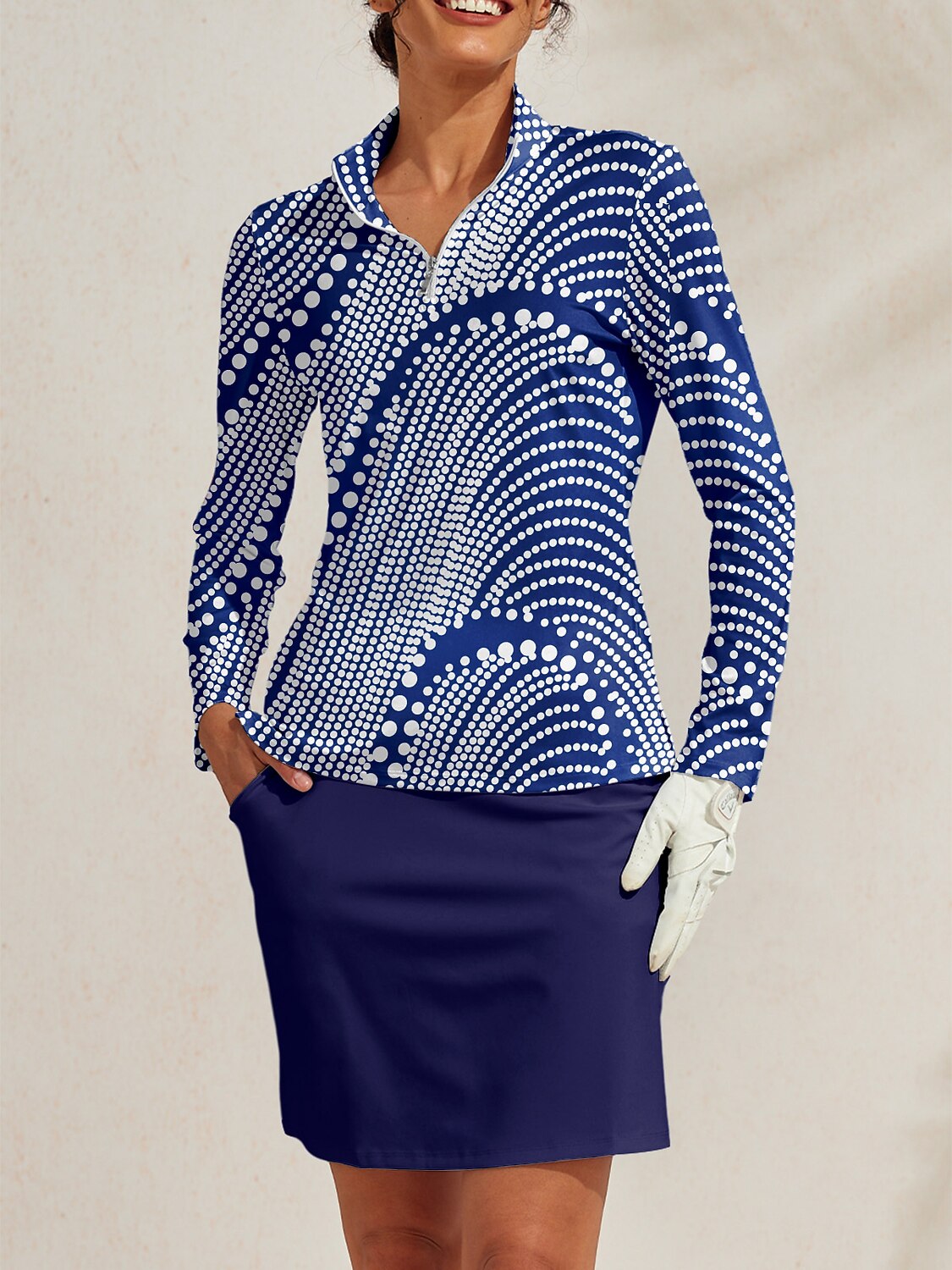 Hyper-prep Golf Shirt Quarterzip UPF50+