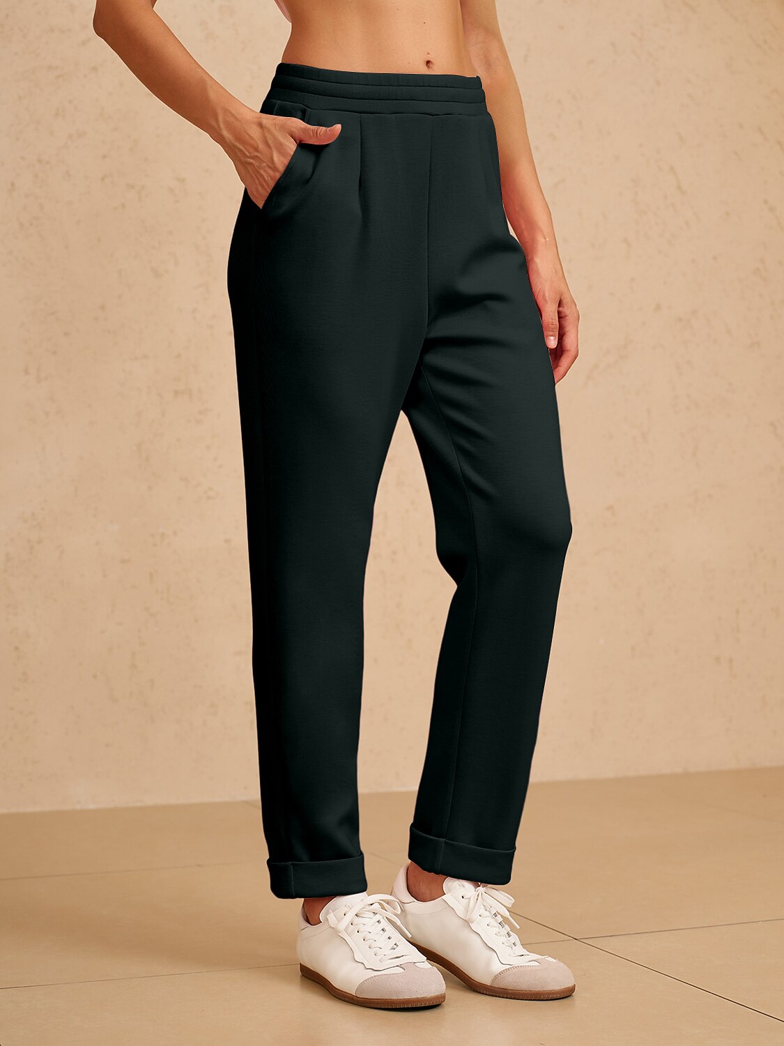 UltraSoft Stretch Hidden Drawstring Cuff Pants