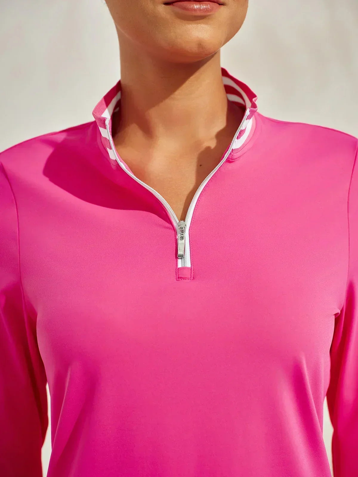 Navycore Long Sleeve Golf Shirt Quarterzip UPF50+