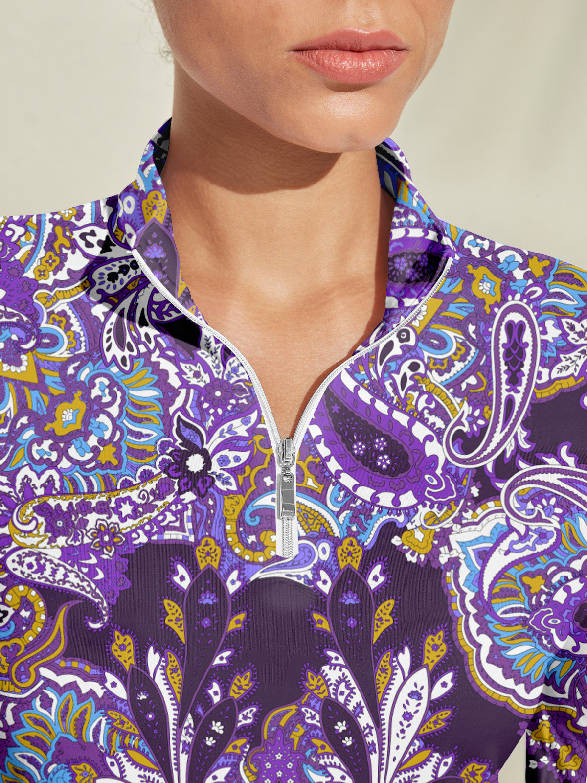 Pretty Feminine Golf Shirt Quarterzip UPF50+