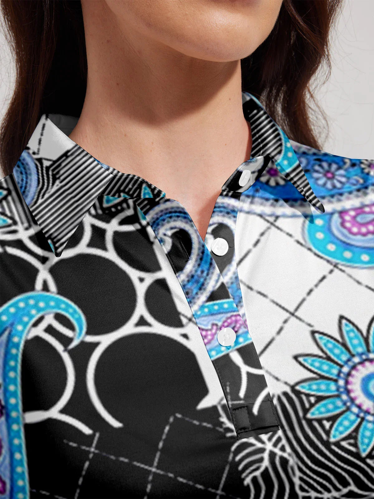 Pretty Feminine Polo Top UPF50+