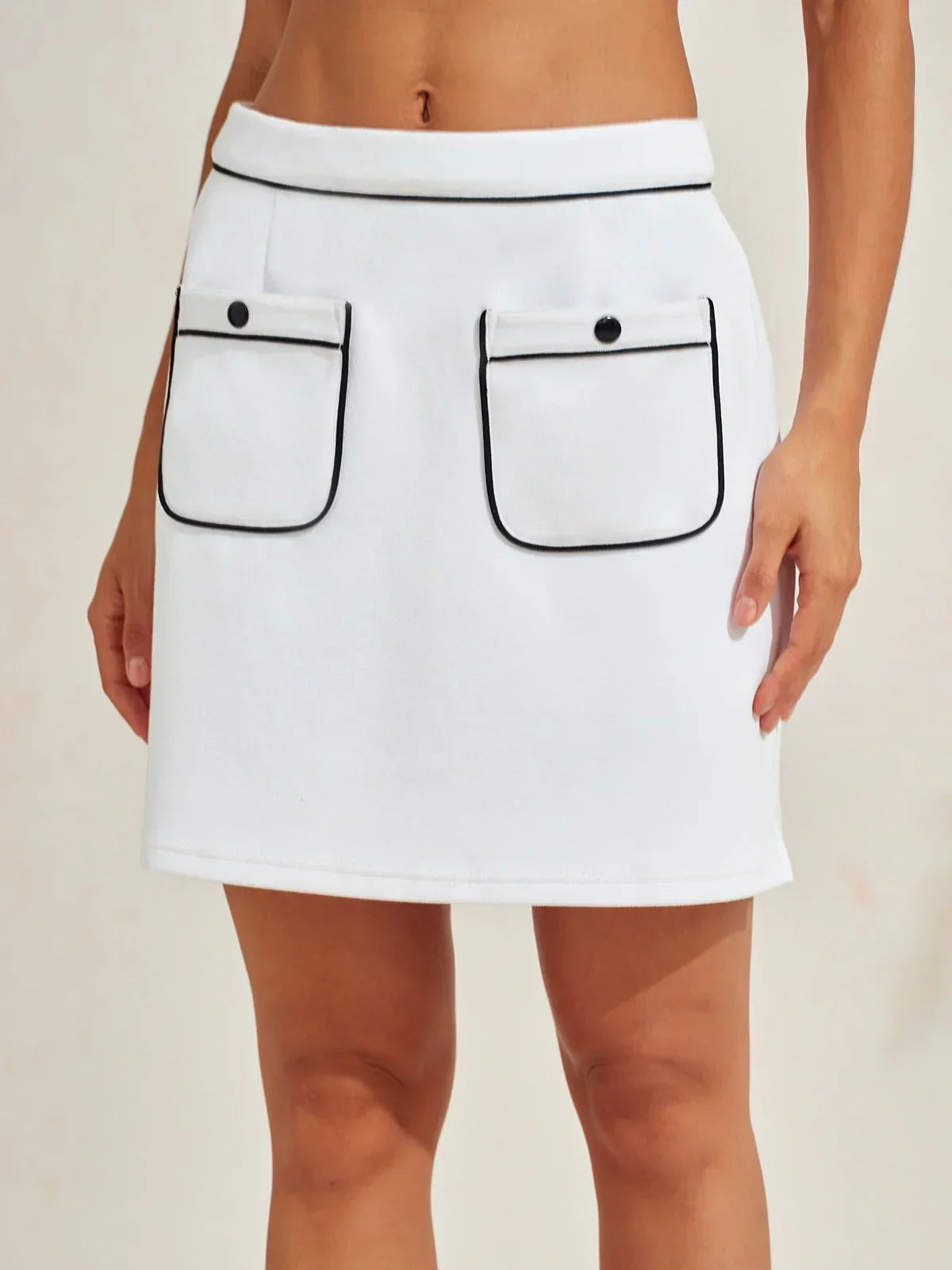 Crisp Couture 17.5 Inch Pique Pocket Skort