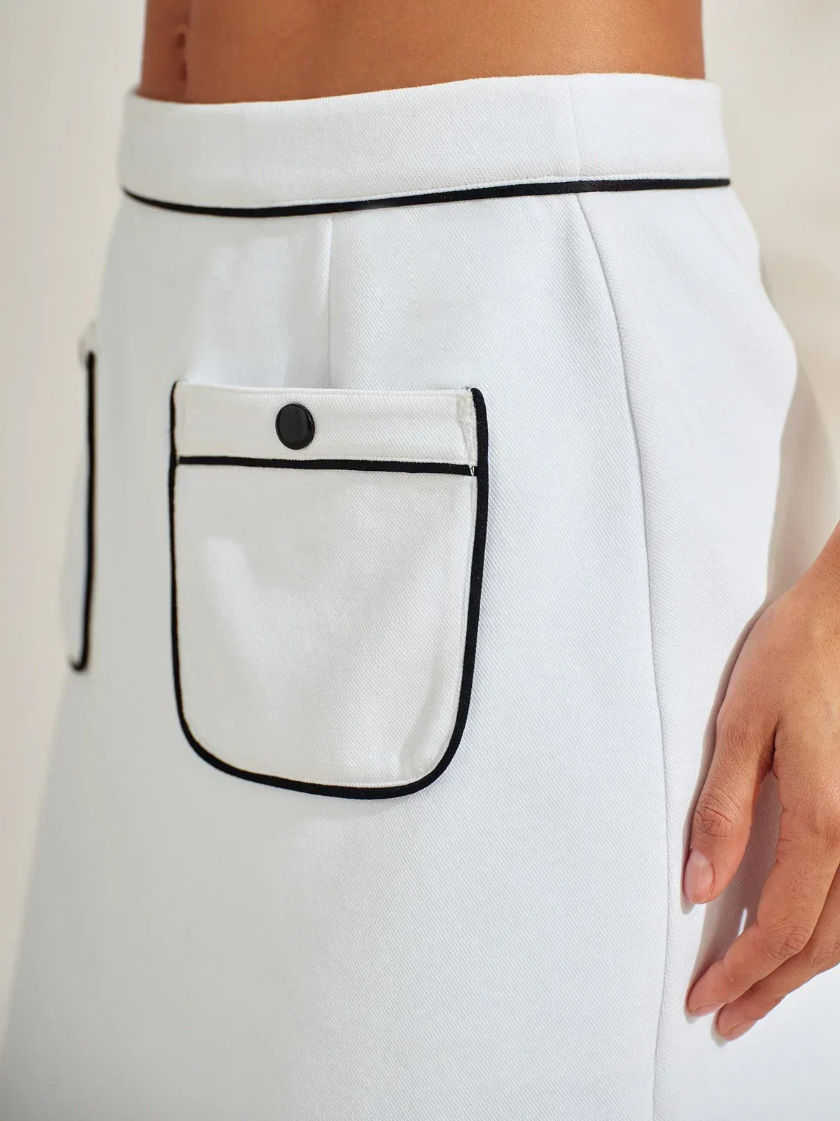 Crisp Couture 17.5 Inch Pique Pocket Skort