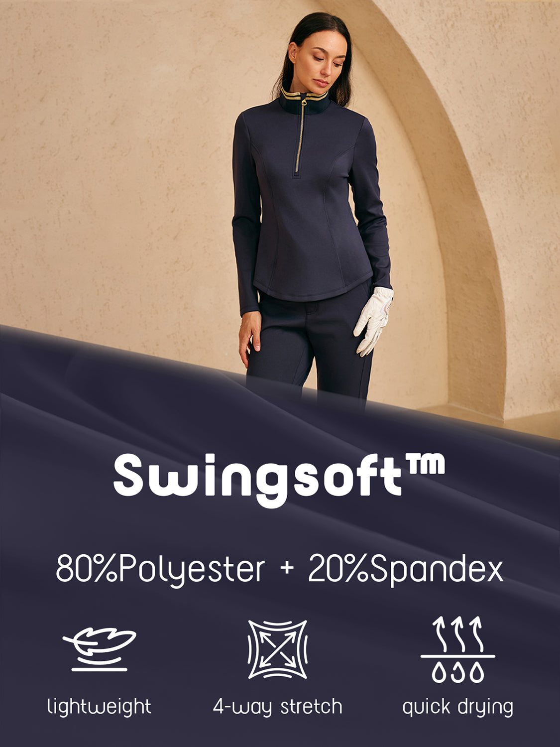 Navycore Slim-Fit Long Sleeve Stretch Sweatshirt