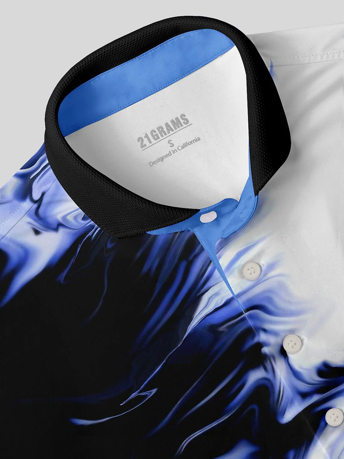 Inked Skins Men's Ribbed Collar Polo Top UPF50+