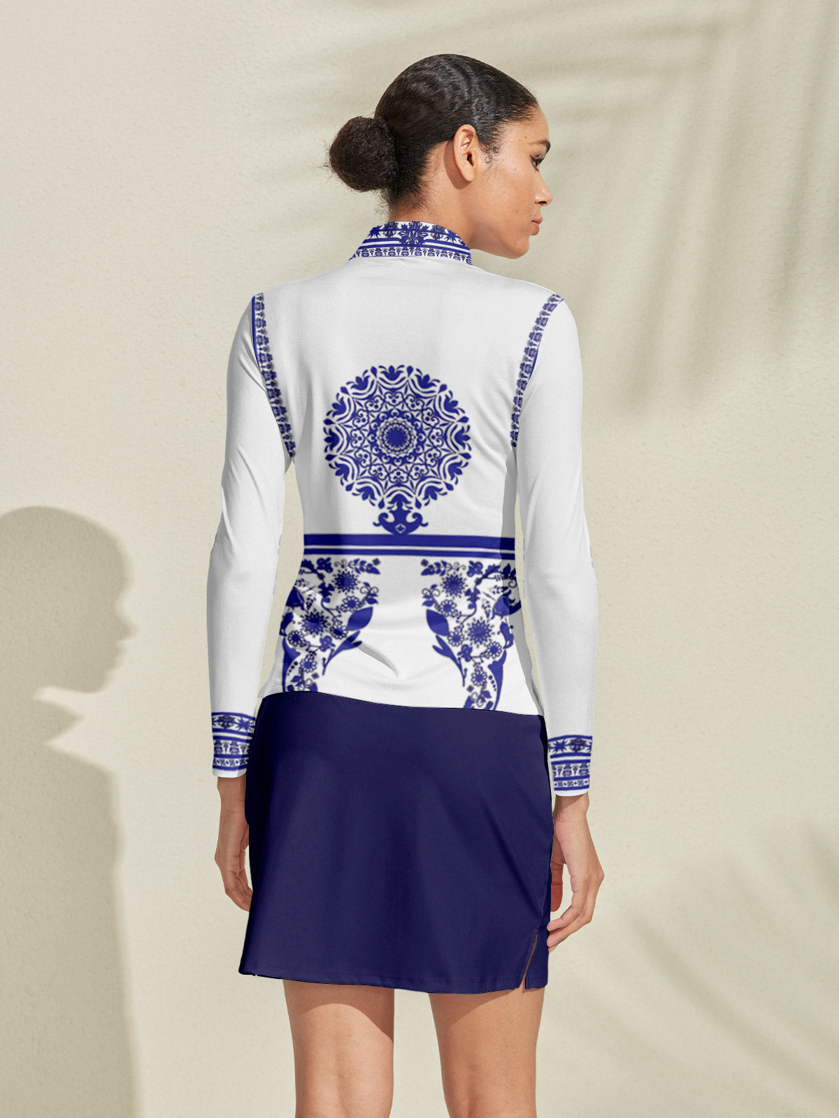 Pretty Feminine Silky Golf Shirt Quarterzip UPF50+