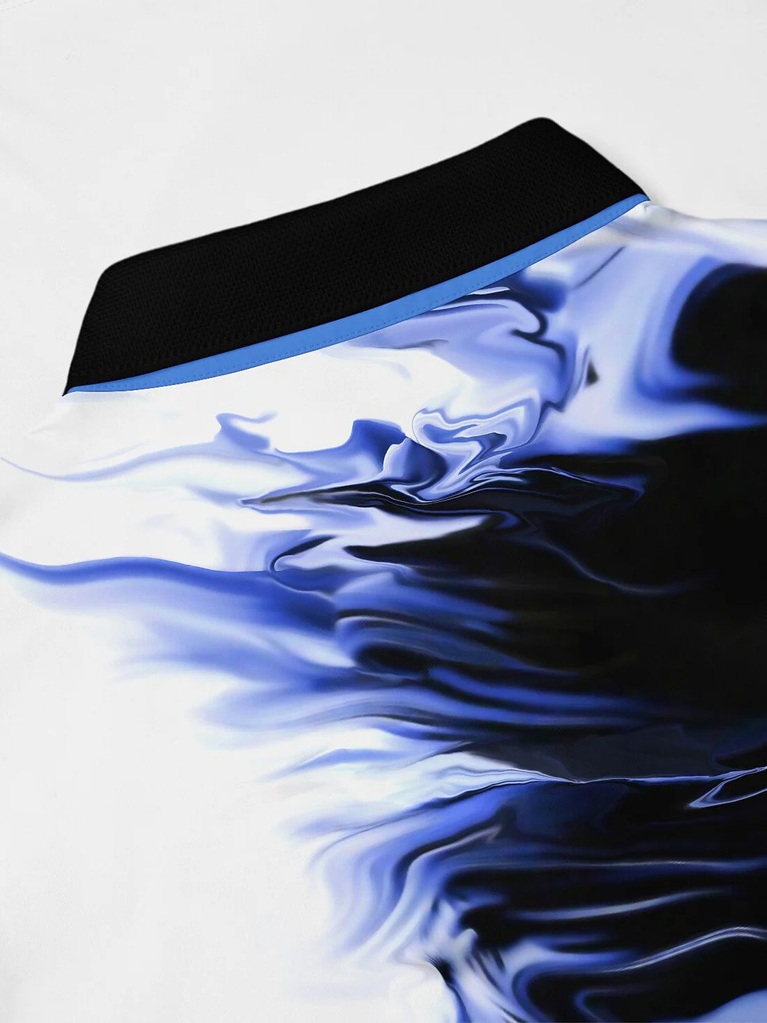 Inked Skins Men's Ribbed Collar Polo Top UPF50+