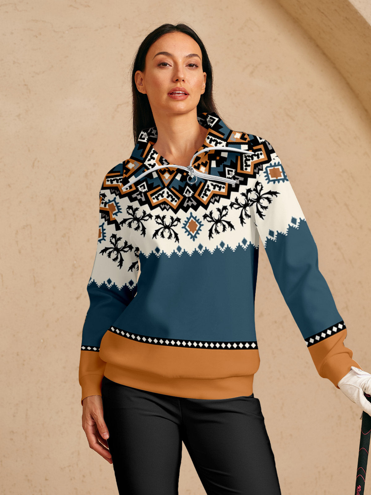 Bold Baroque Golf Sweatshirt