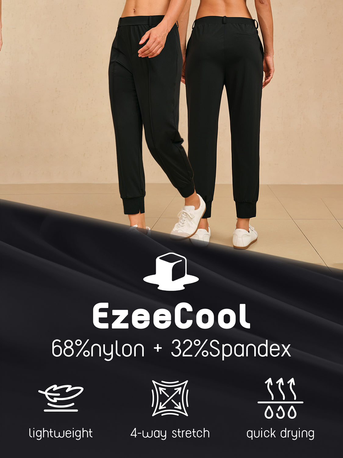 More Than Basic 36.5 Inch Performance Ankle Pants