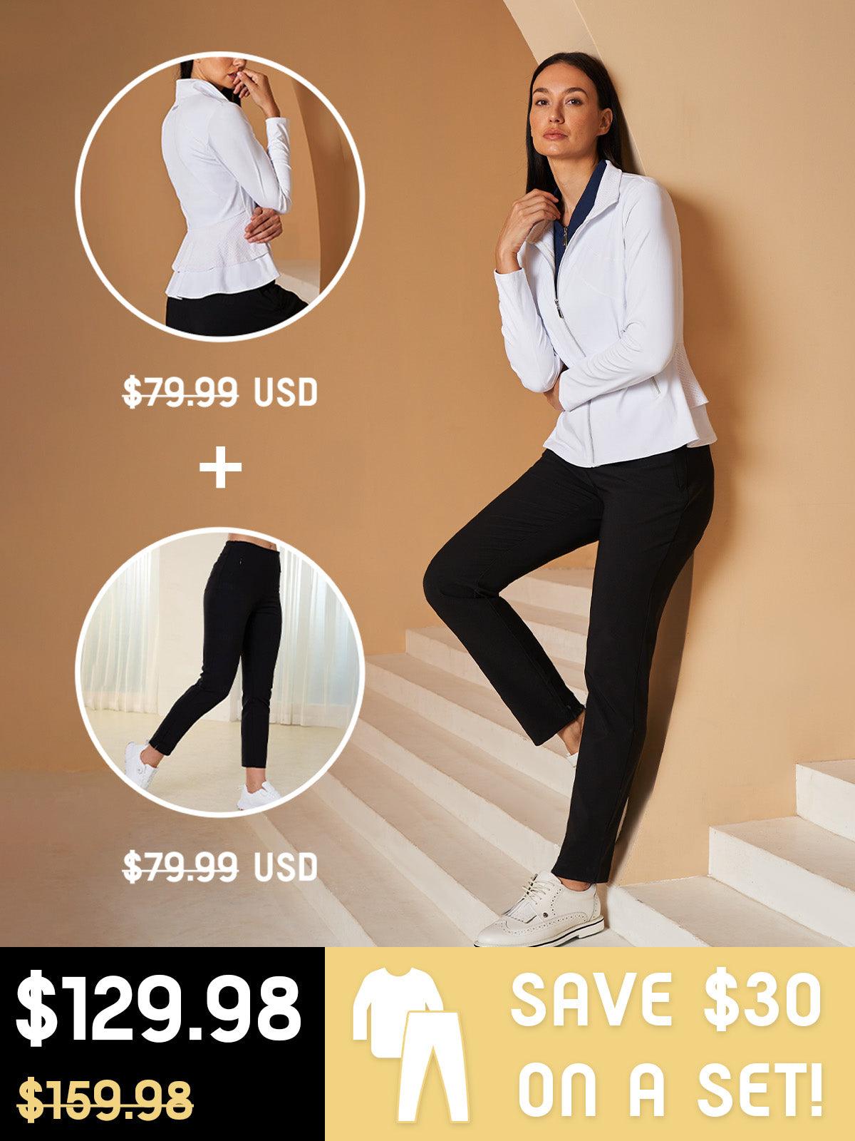 More Than Basic Ruffle Golf Jacket Sun Protection