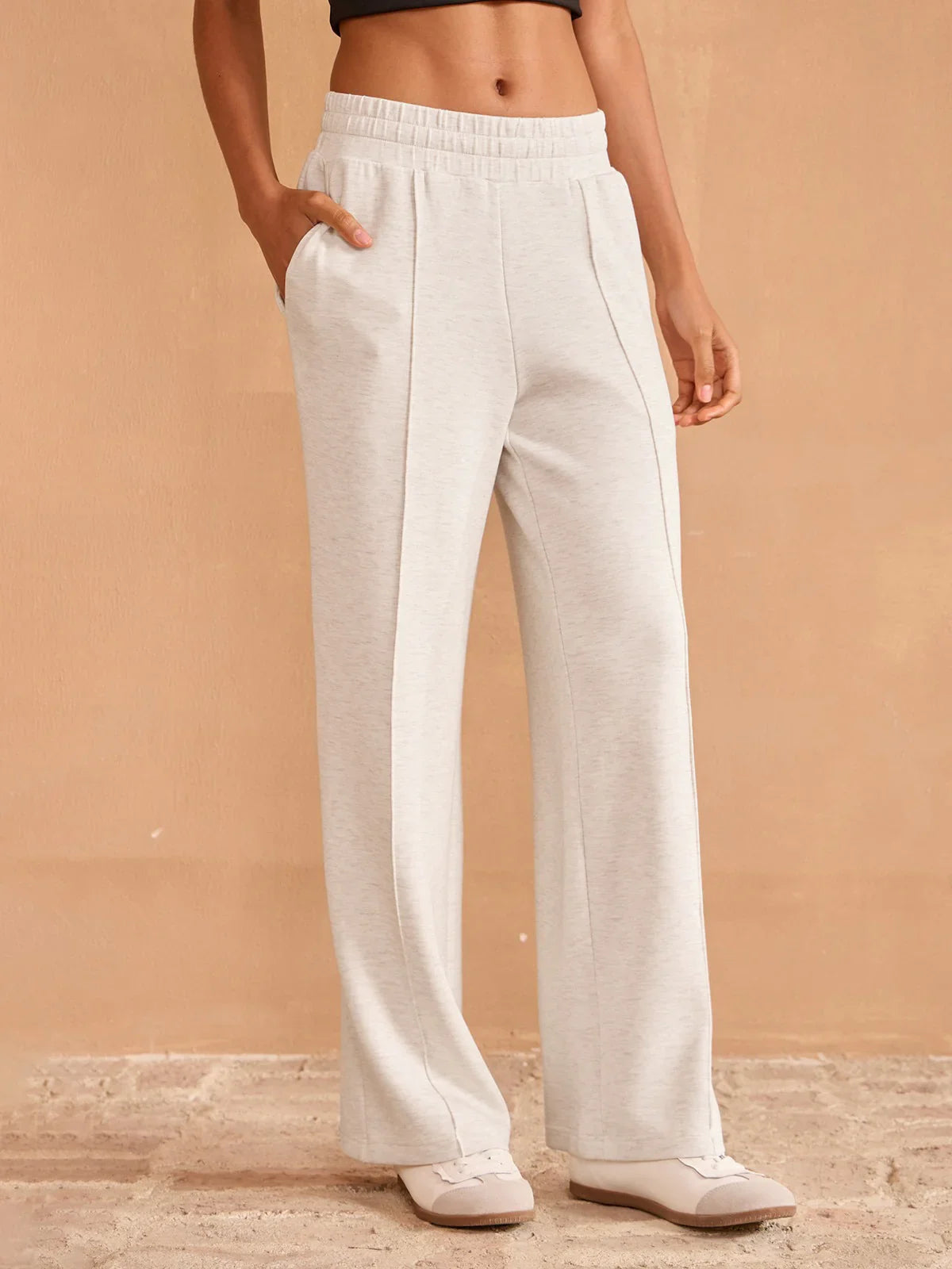 UltraSoft Stretch Hidden Drawstring Wide Leg Pants