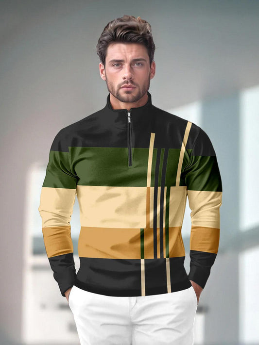 Hyper-prep Men's Golf Shirt Quarterzip UPF50+