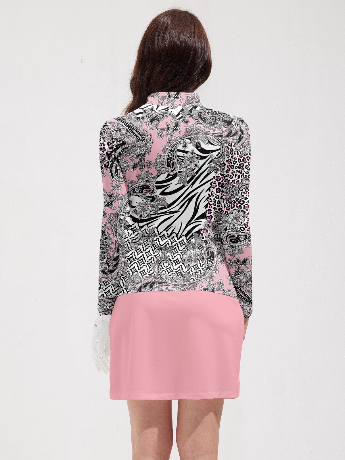Pretty Feminine Golf Shirt Quarterzip UPF50+