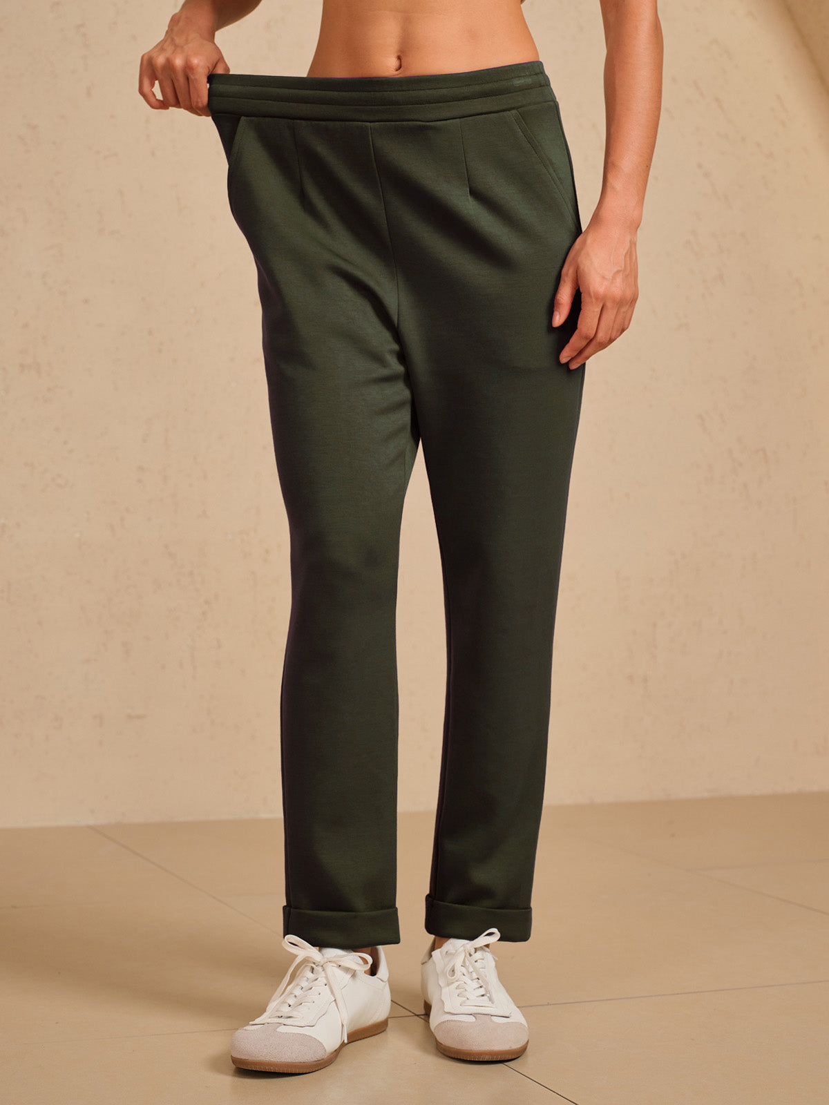 UltraSoft Stretch Hidden Drawstring Cuff Pants