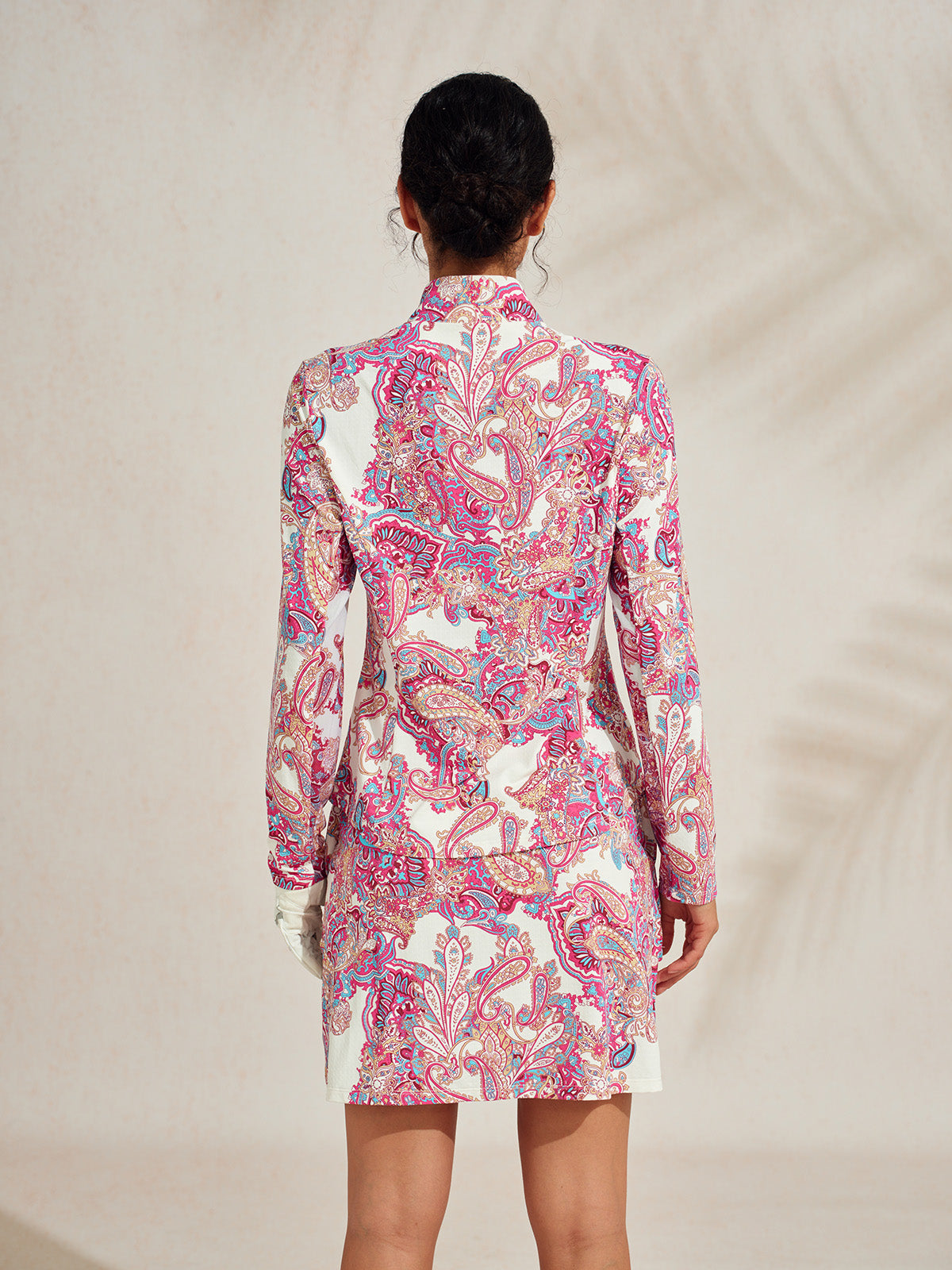 Premium Long Sleeve Mock Neck Quarterzip UPF50+