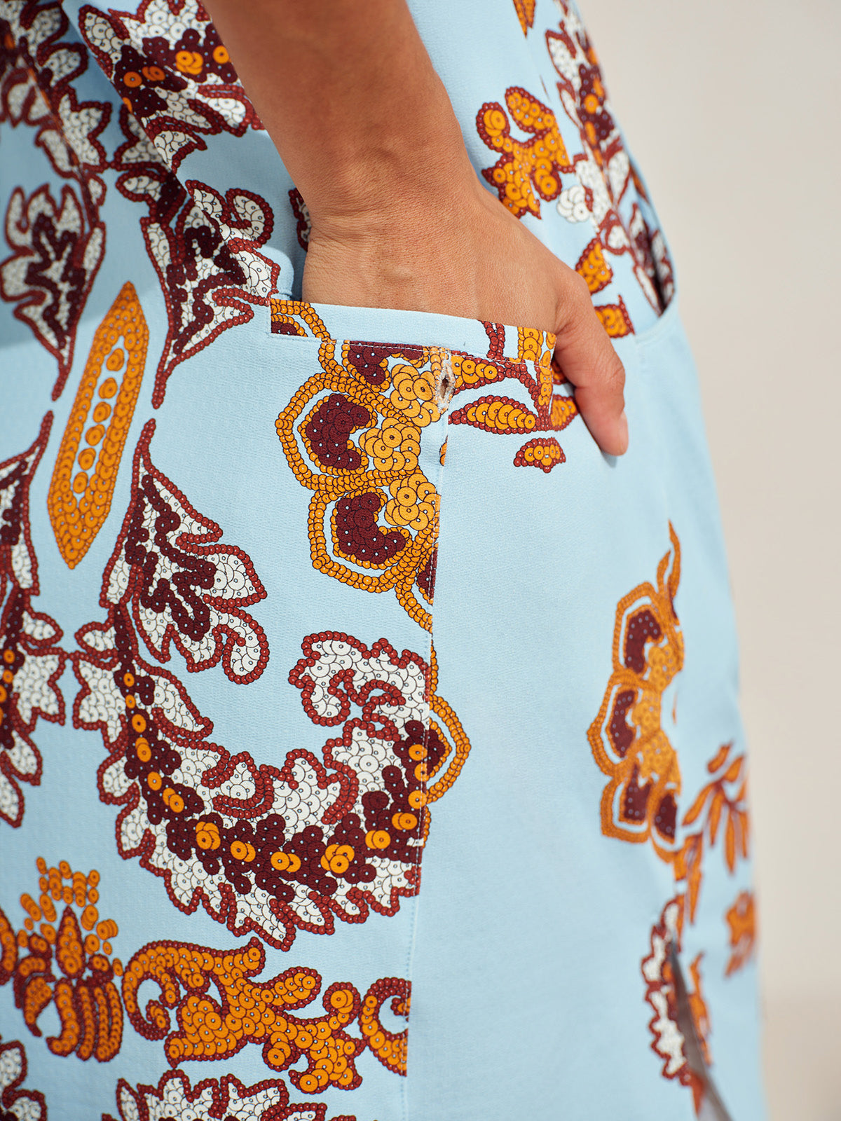 Premium Sleeveless Mock Neck 35.5 Inch Dress UPF50+