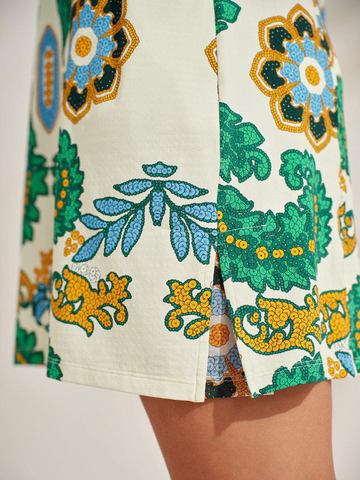 Premium Sleeveless Mock Neck 35.5 Inch Dress UPF50+