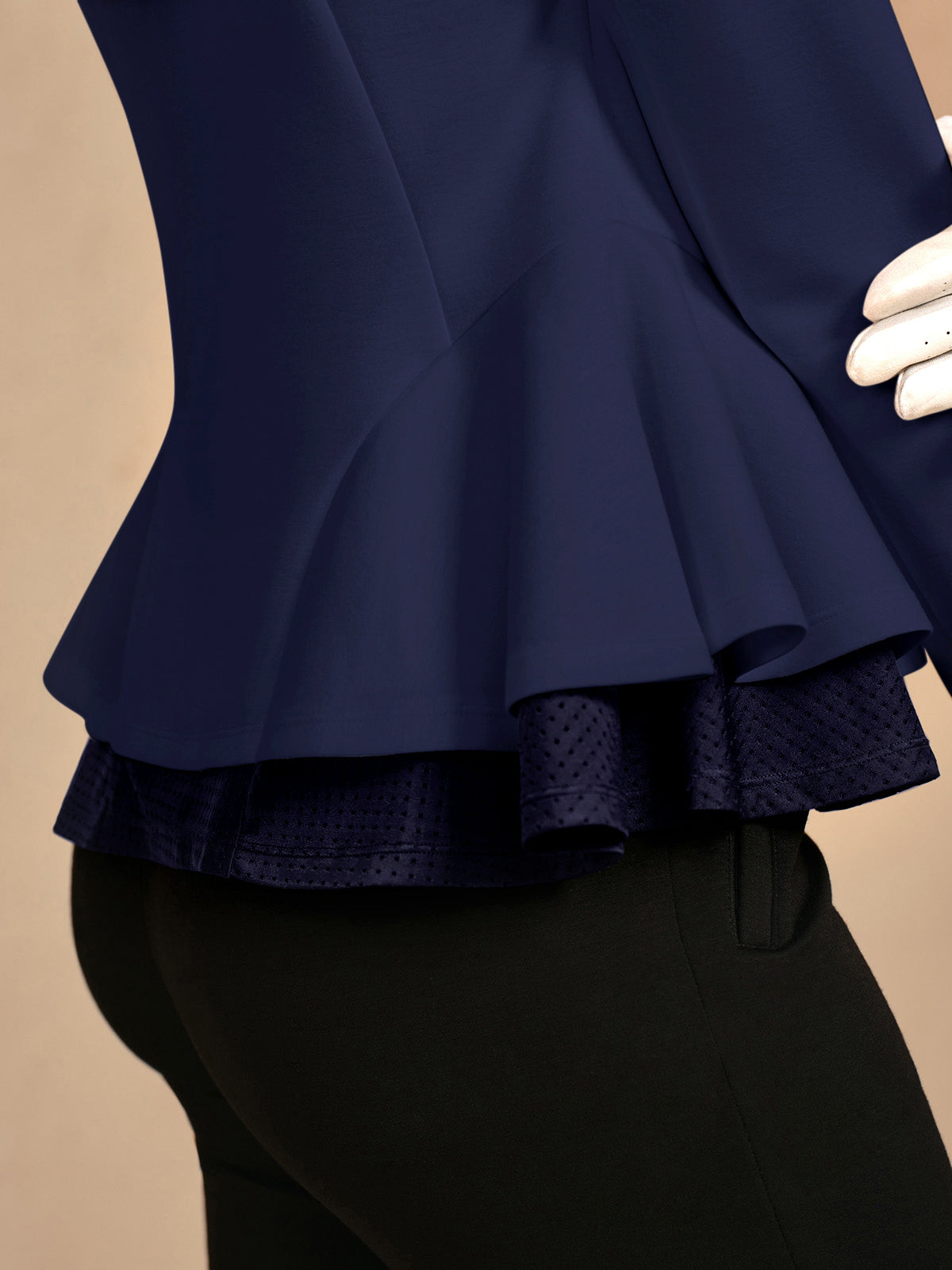 More Than Basic Ruffle Golf Jacket