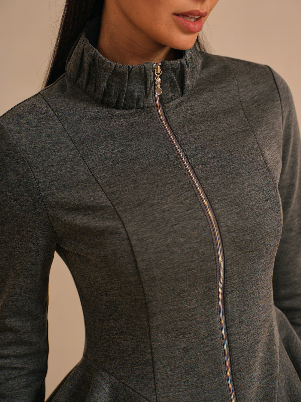 More Than Basic Ruffle Golf Jacket