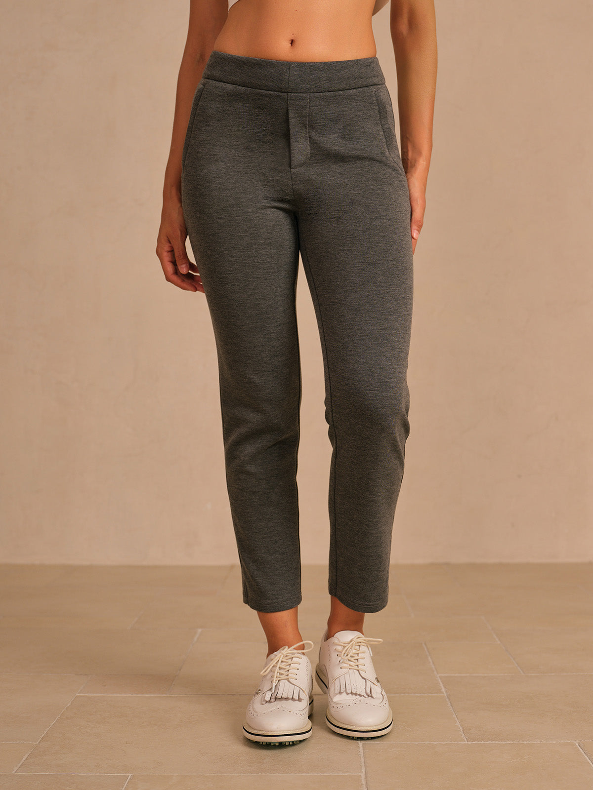 More Than Basic Stretch Zipper Pocket Ankle Pants