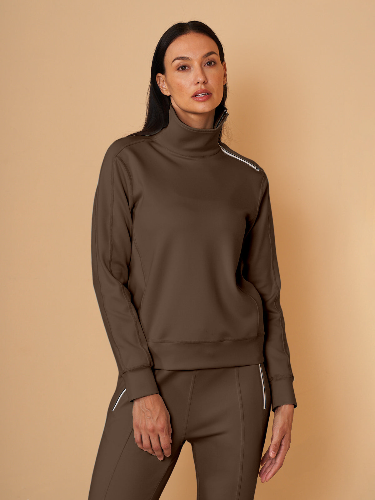 More Than Basic Irregular Collar Golf Sweatshirt