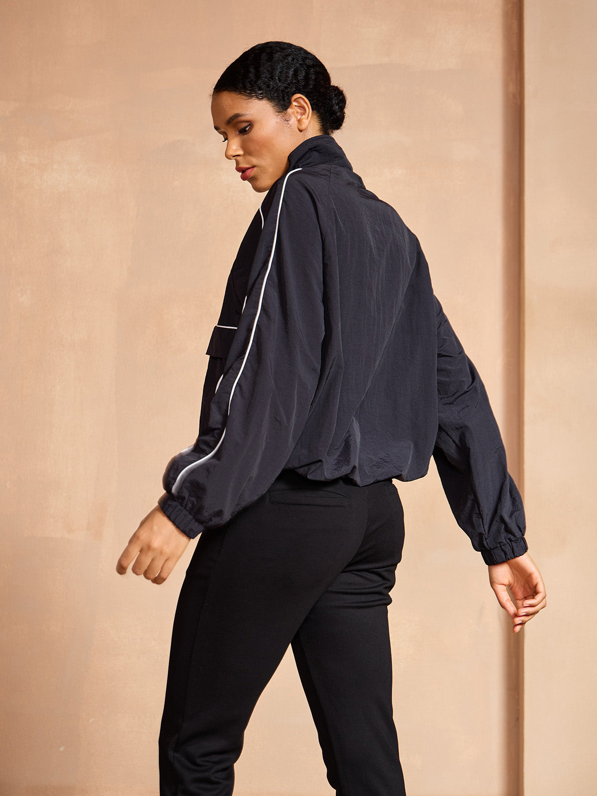 More Than Basic Long Sleeve Trimmed Pocket Sweatshirt