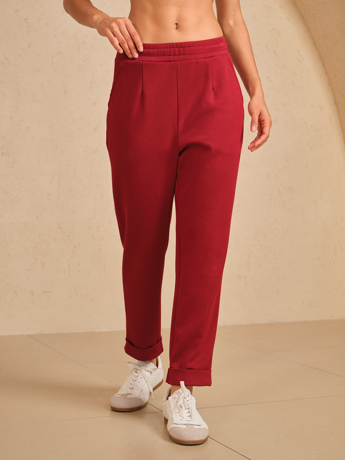 UltraSoft Stretch Hidden Drawstring Cuff Pants