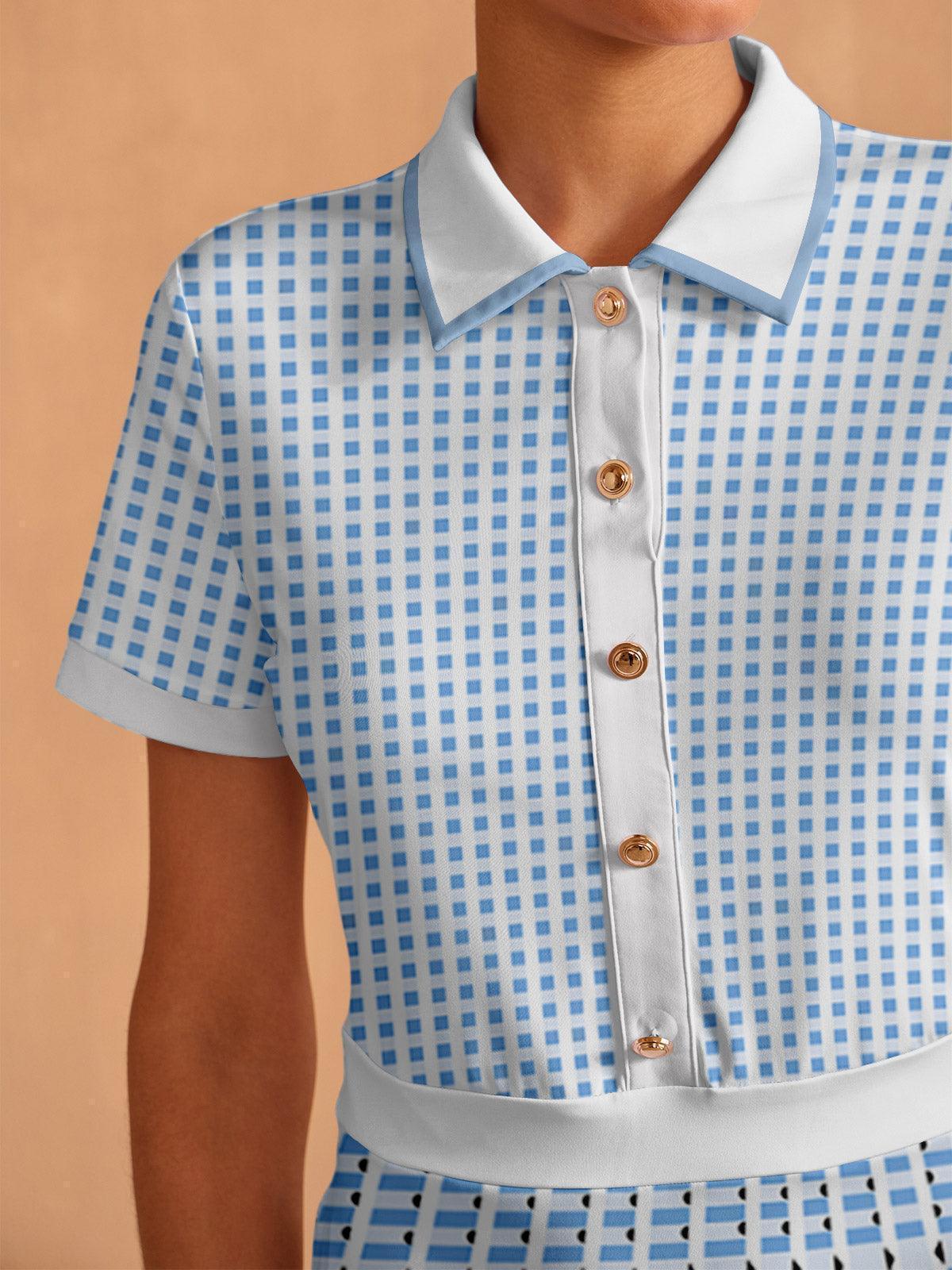 Not So Classic Short Sleeve A-Line 36.5 Inch Dress