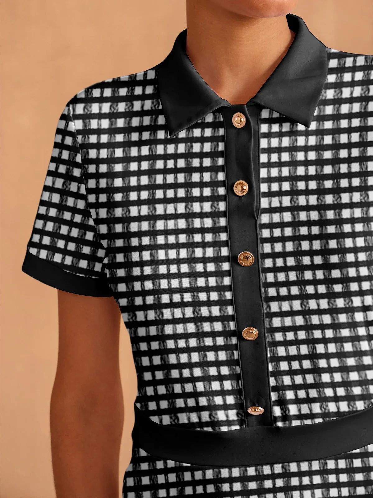 More Than Basic Short Sleeve A-Line Dress UPF50+