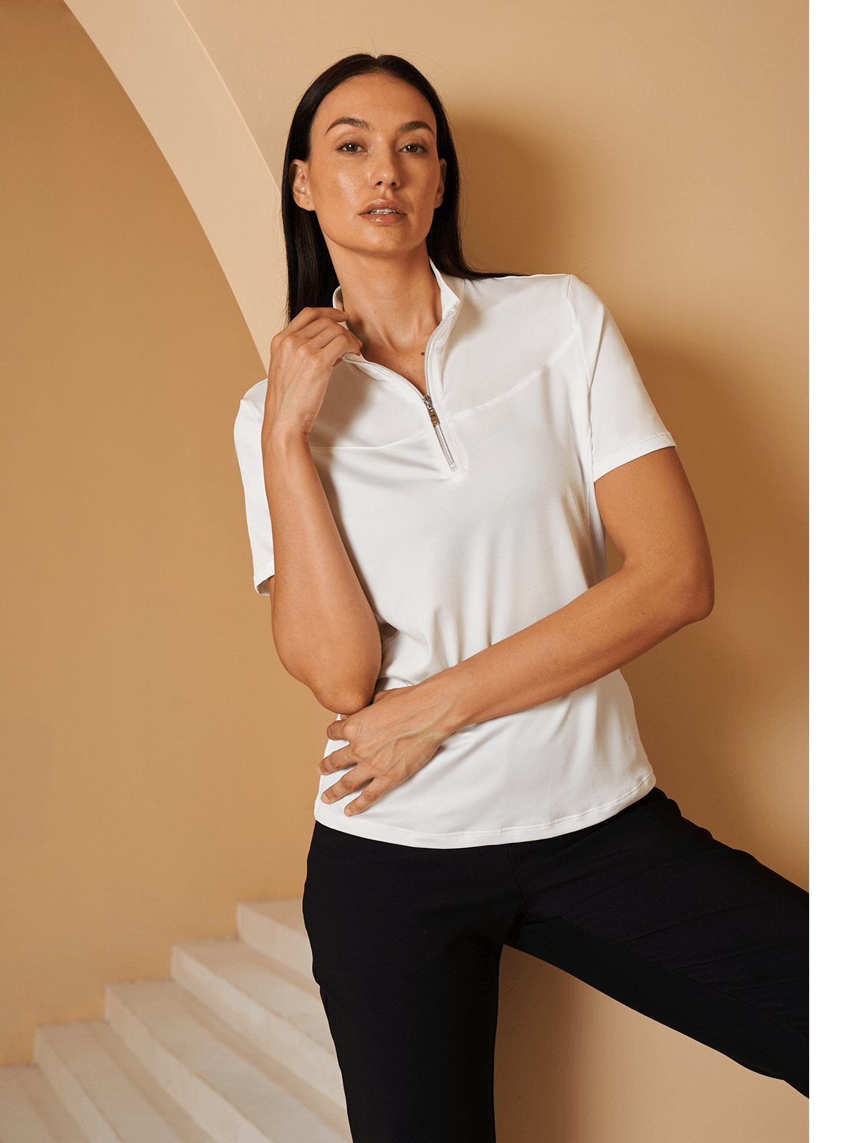 More Than Basic Golf Shirt Quarterzip UPF50+