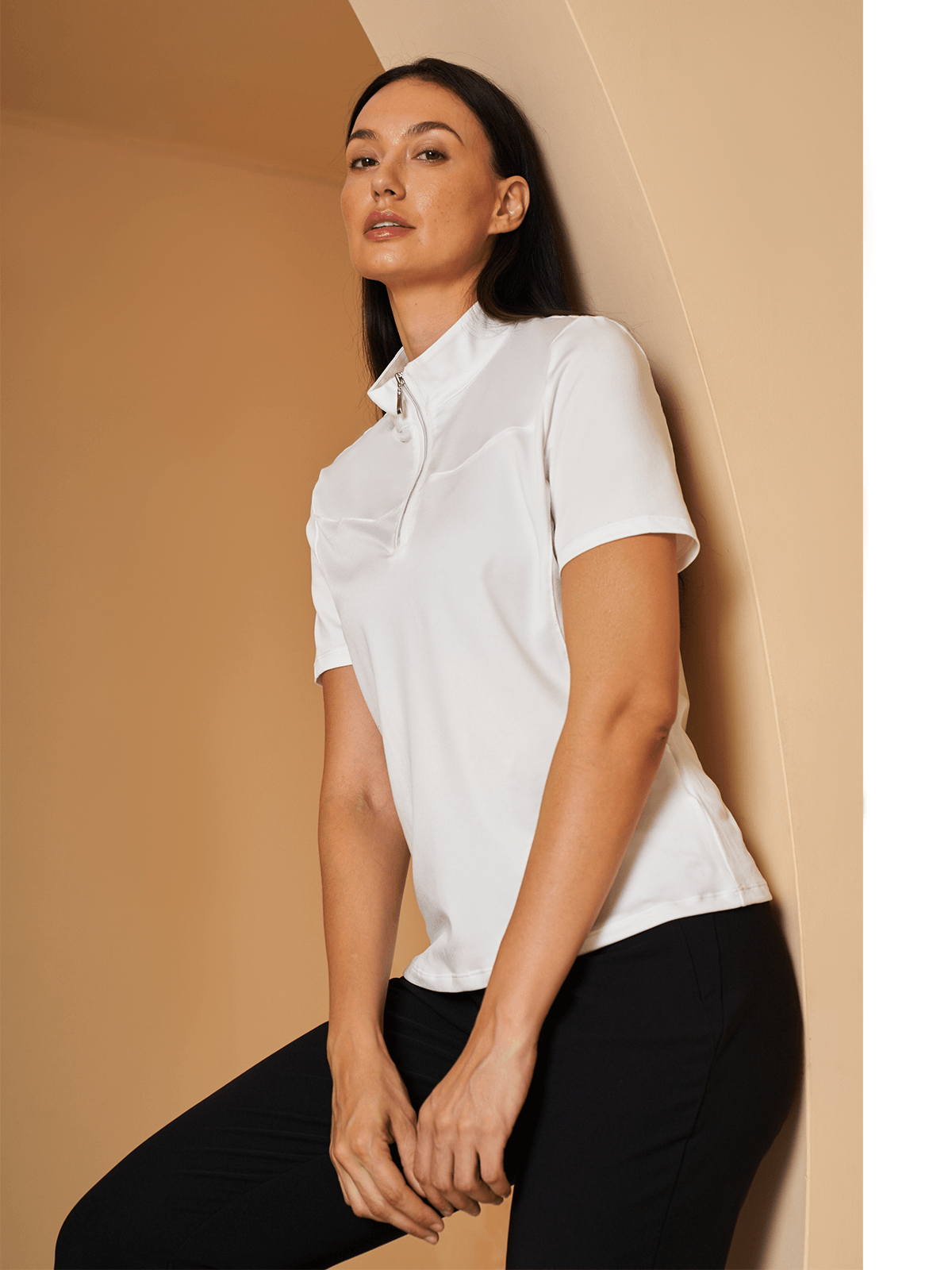 More Than Basic Golf Shirt Quarterzip UPF50+