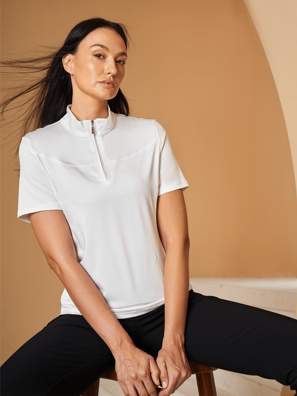 More Than Basic Golf Shirt Quarterzip UPF50+