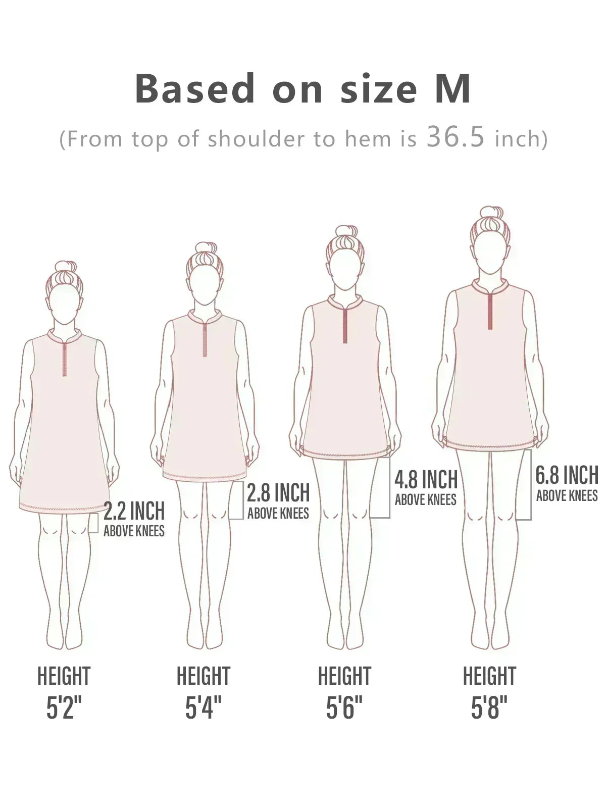 Hyper-prep Sleeveless 36.5 Inch Dress UPF50+