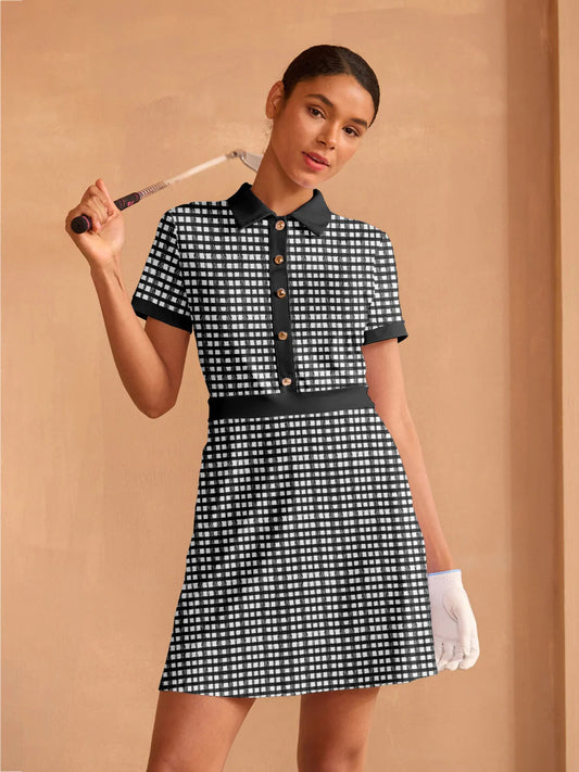 More Than Basic Short Sleeve A-Line Dress UPF50+