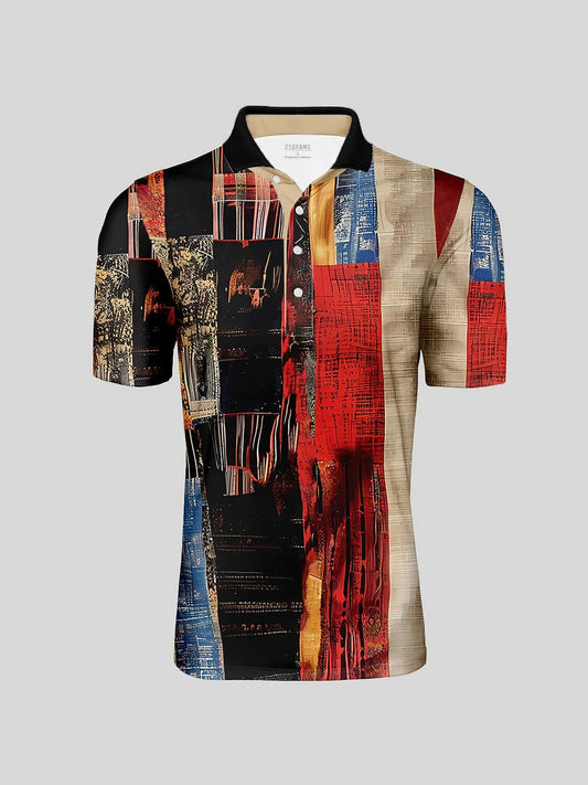 Not So Classic Men's Ribbed Collar Polo Top UPF50+