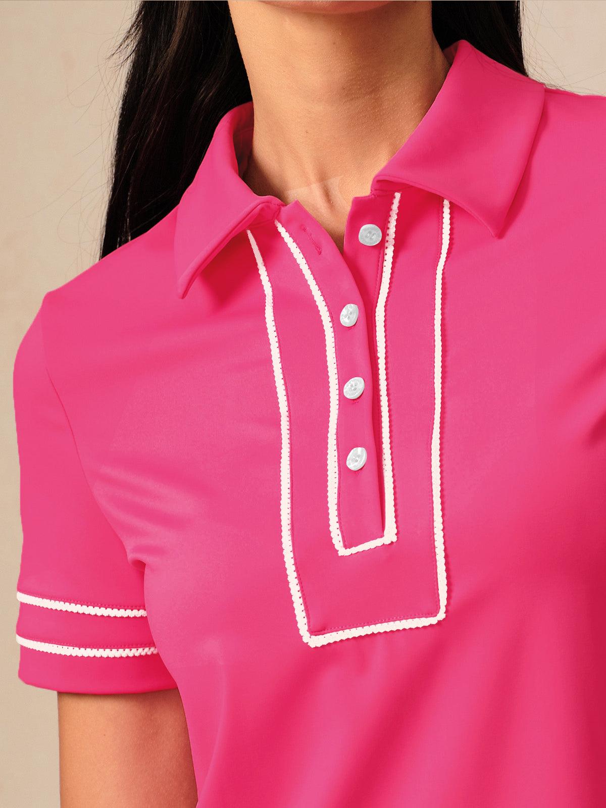 More Than Basic Short Sleeve Polo Top UPF50+