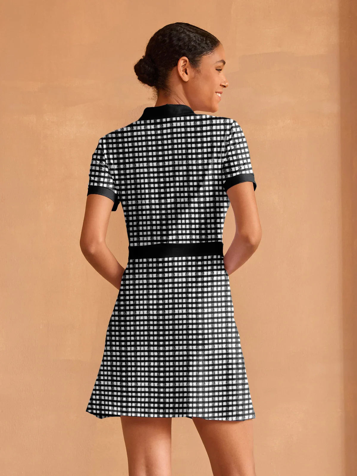 More Than Basic Short Sleeve A-Line Dress UPF50+