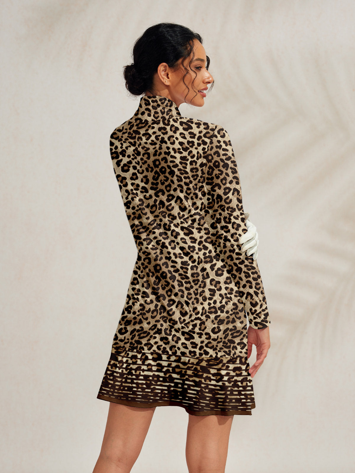 Wildlife Party Long Sleeve Ruffle 36.5 Inch Dress