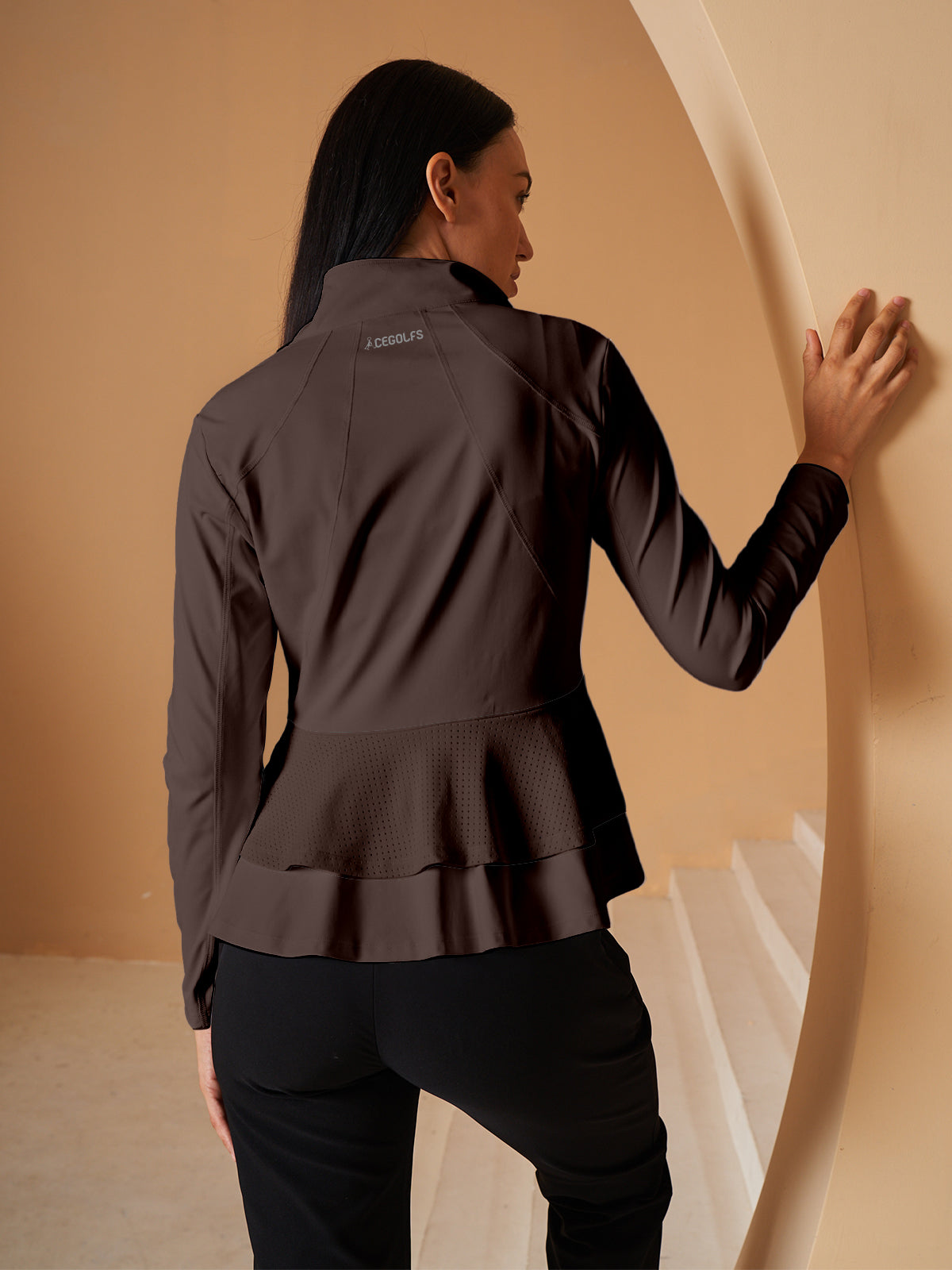 More Than Basic Ruffle Golf Jacket Sun Protection