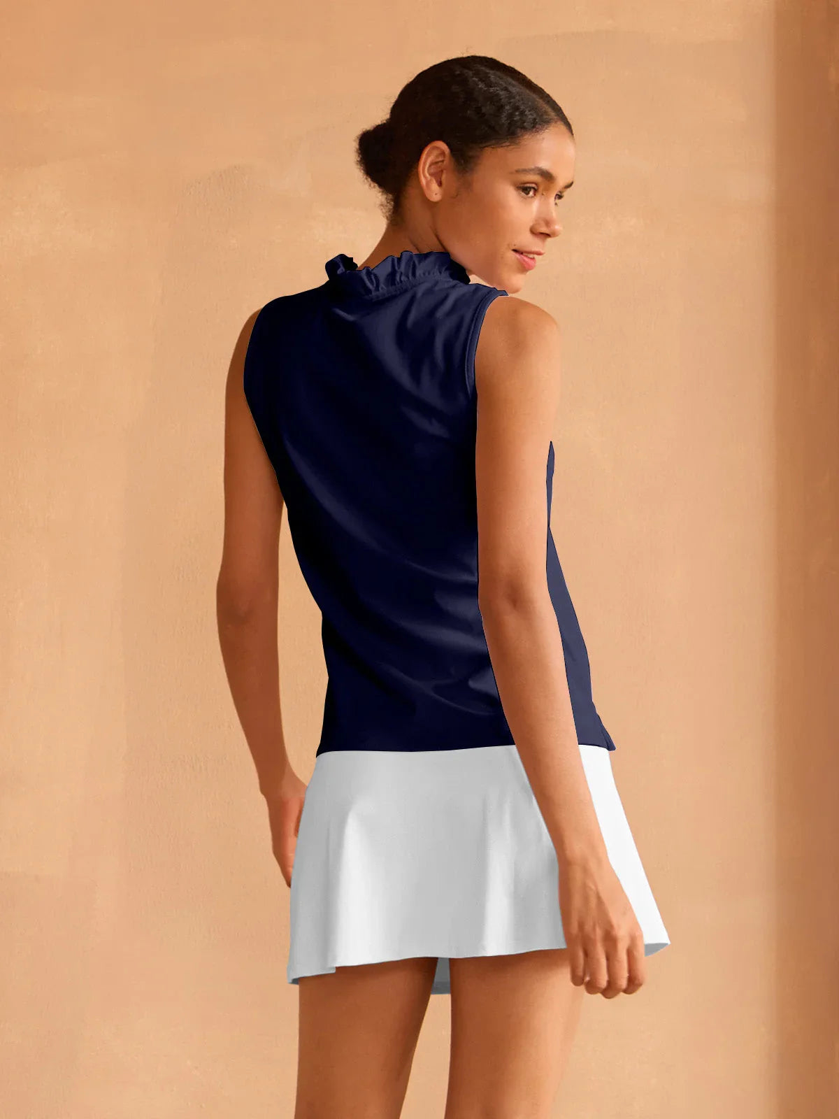 More Than Basic Ruffle V-Neck Tank Top UPF50+