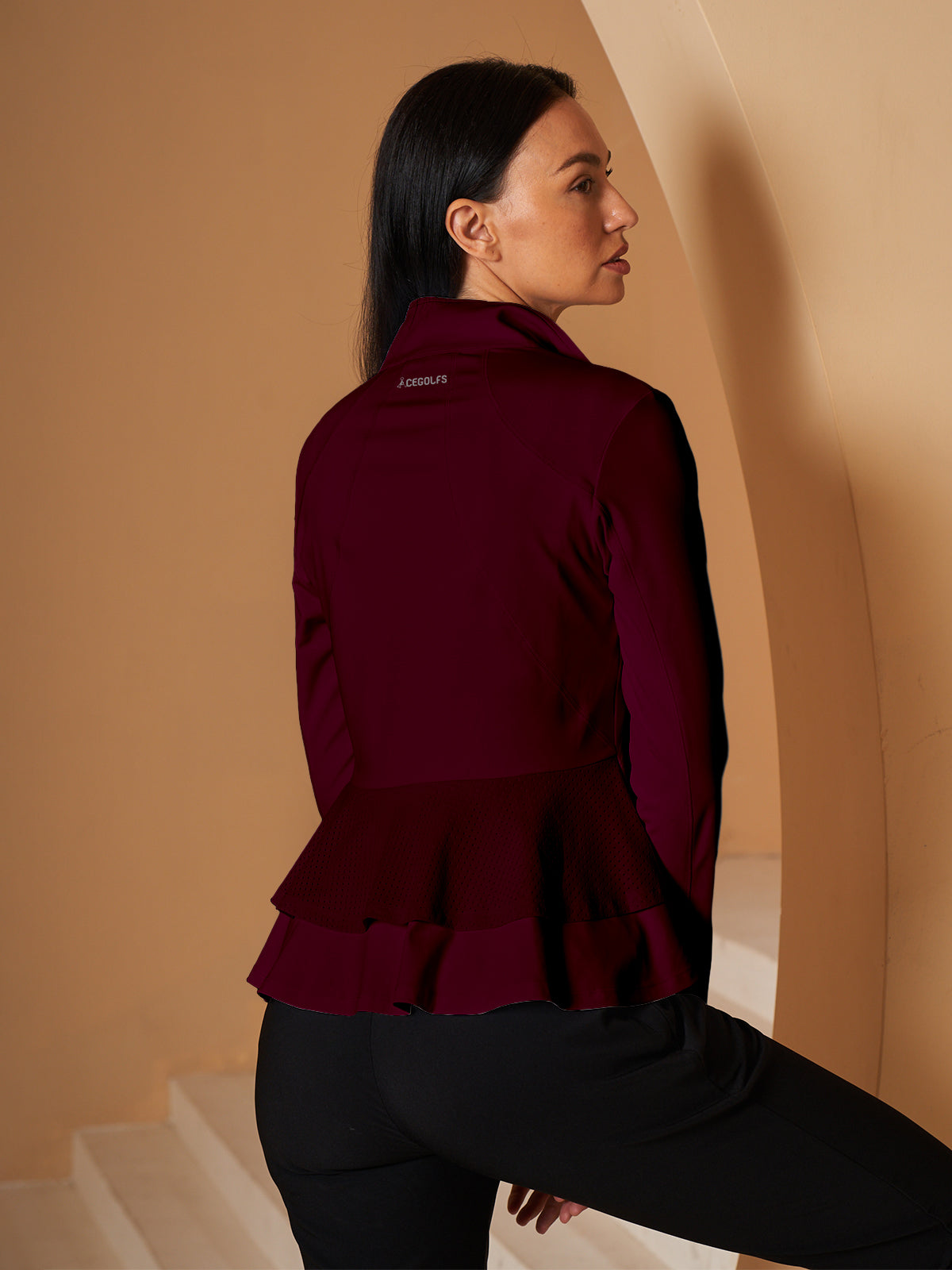 More Than Basic Ruffle Golf Jacket Sun Protection