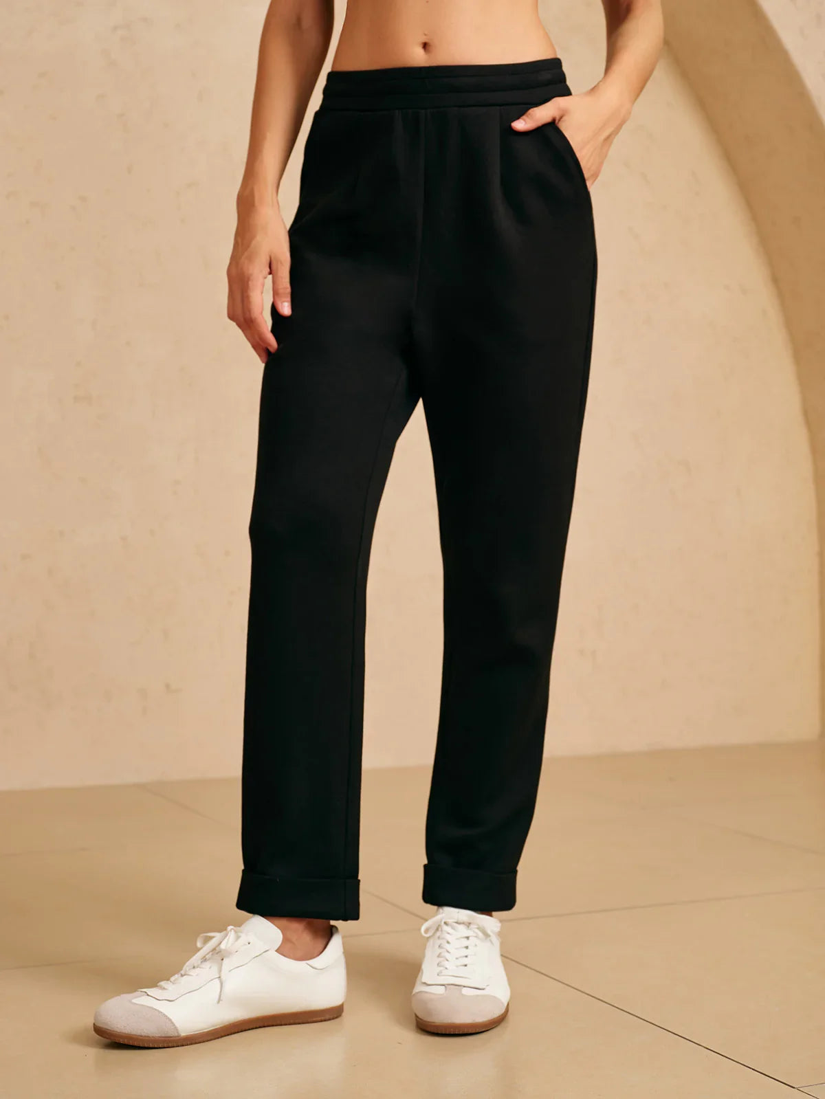 UltraSoft Stretch Hidden Drawstring Cuff Pants