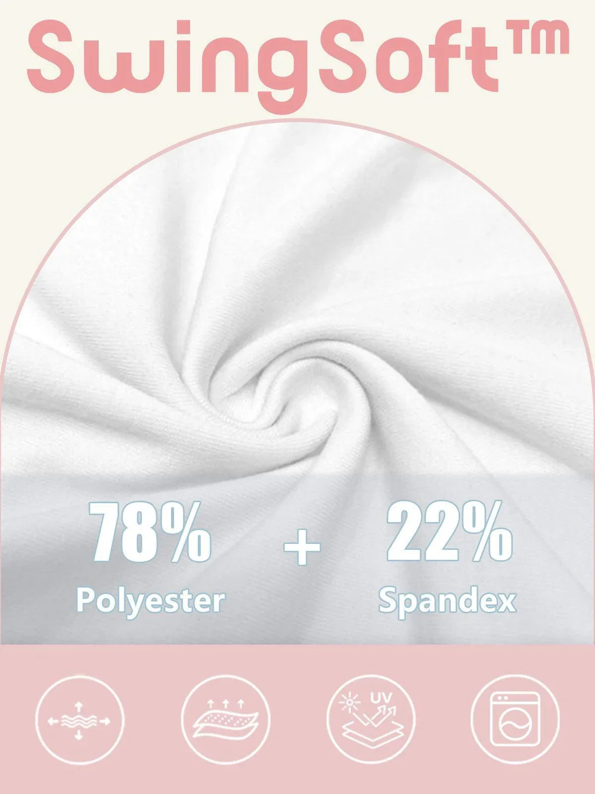 Basic 17 Inch High Waist Pleated Skort UPF50+