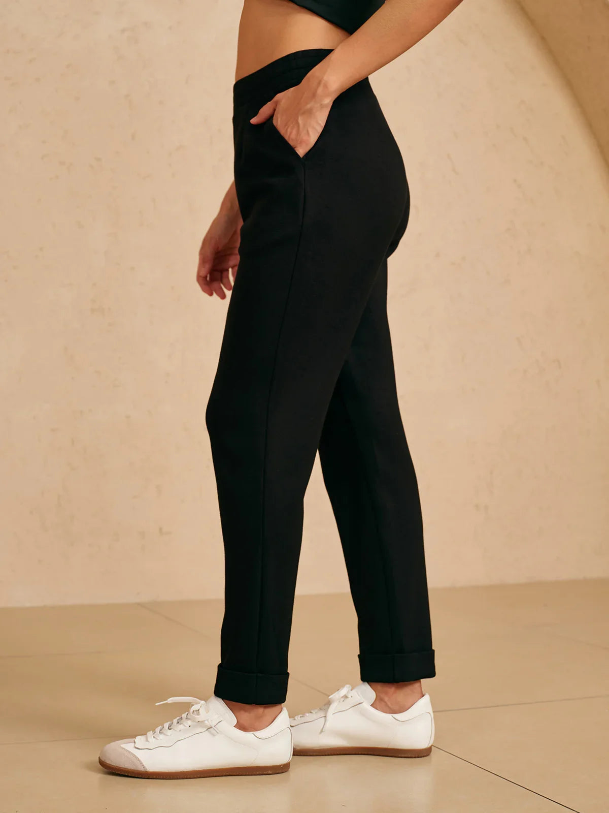 UltraSoft Stretch Hidden Drawstring Cuff Pants