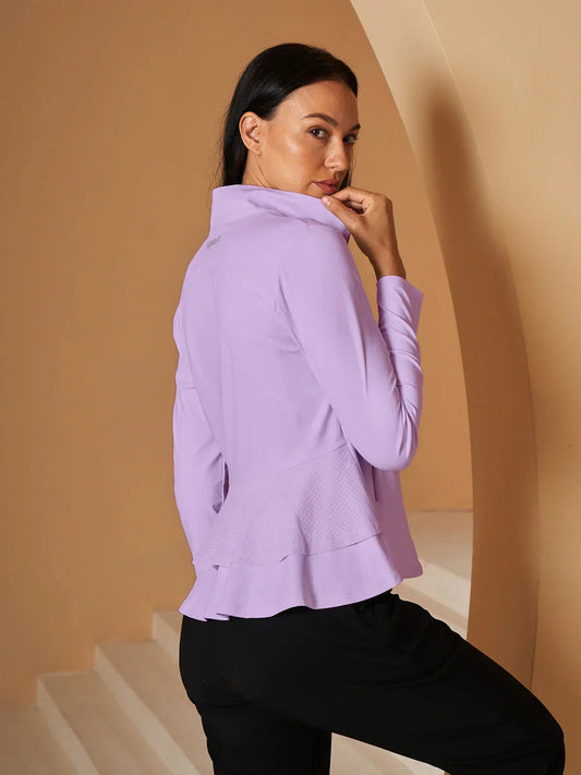 More Than Basic Ruffle Golf Jacket Sun Protection