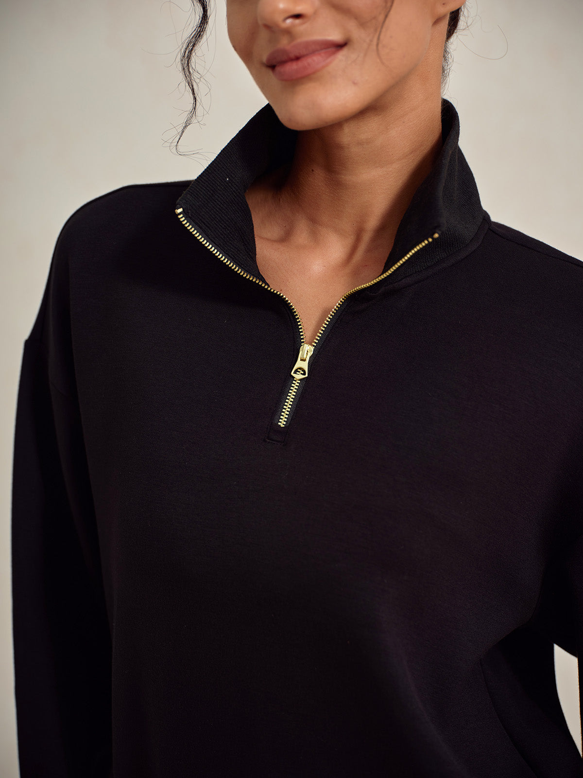 UltraSoft Long Sleeve Quarterzip Sweatshirt