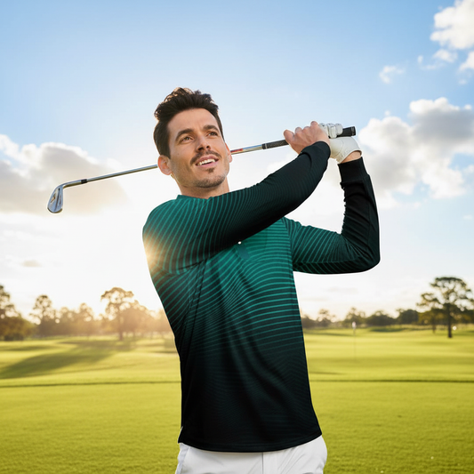 Air Brush Men's Golf Henley Shirt UPF50+