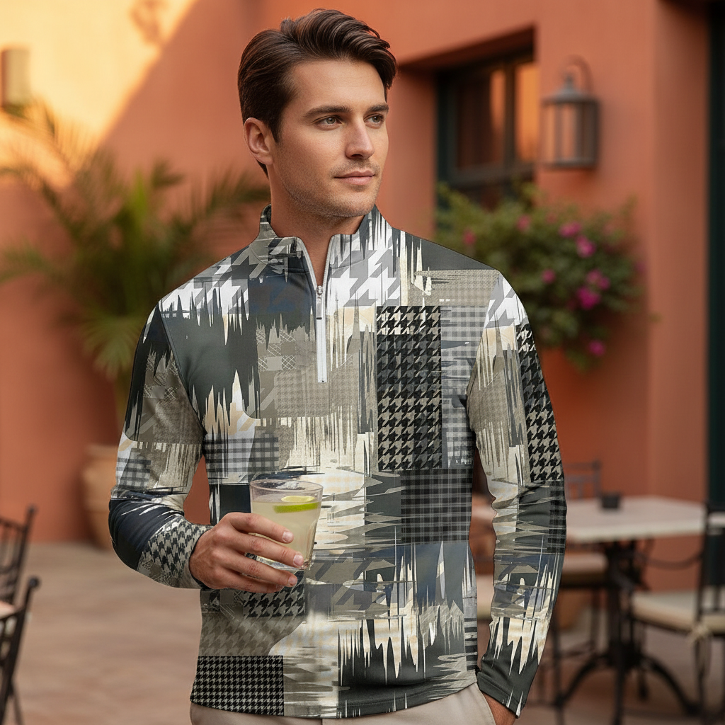 Not So Classic Men's Golf Shirt Quarterzip UPF50+