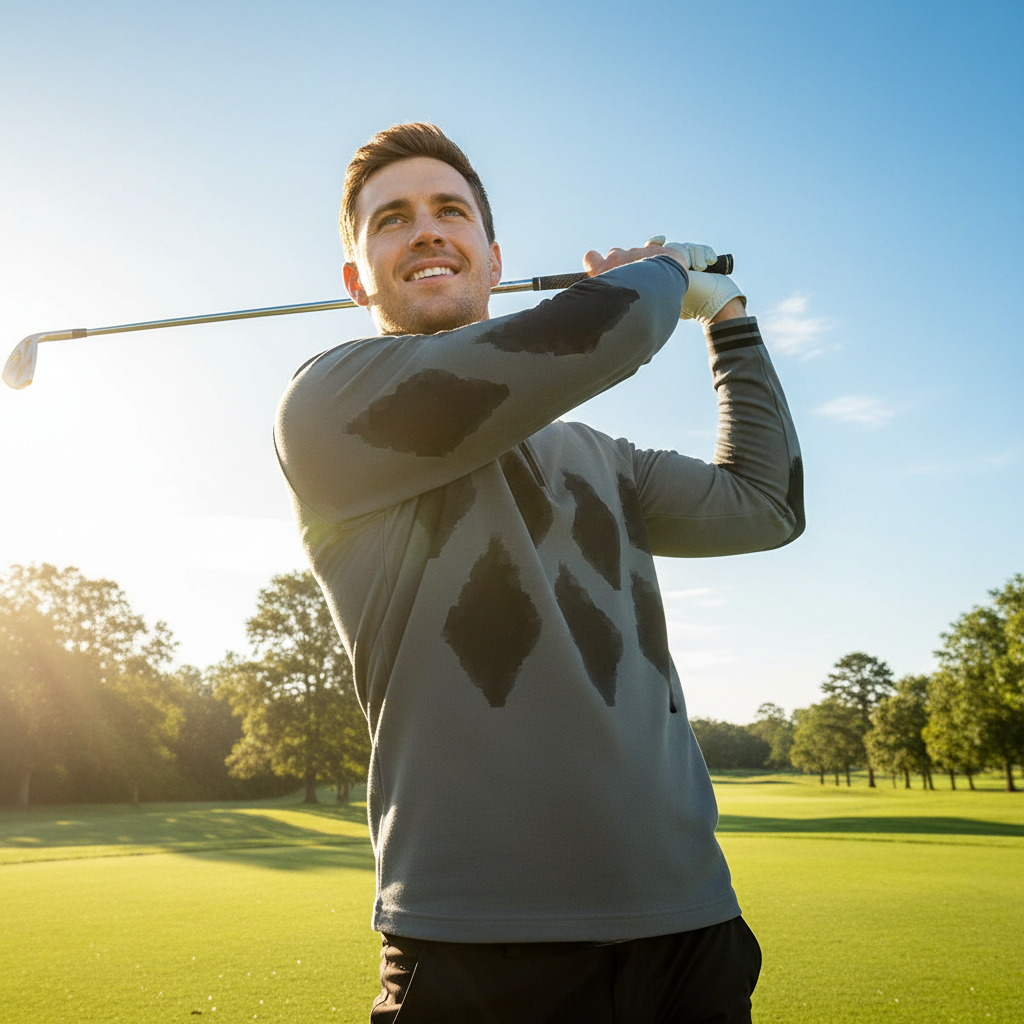 Not So Classic Men's Golf Shirt Quarterzip UPF50+